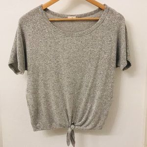 Caution To The Wind Top with Tie Front